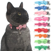 Pet Collars New Pet Bow Bell Collars Cute Cat Collars Pet Supplies Multicolor Adjustable Pet Dressing Tool Pet Accessories